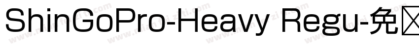 ShinGoPro-Heavy Regu字体转换